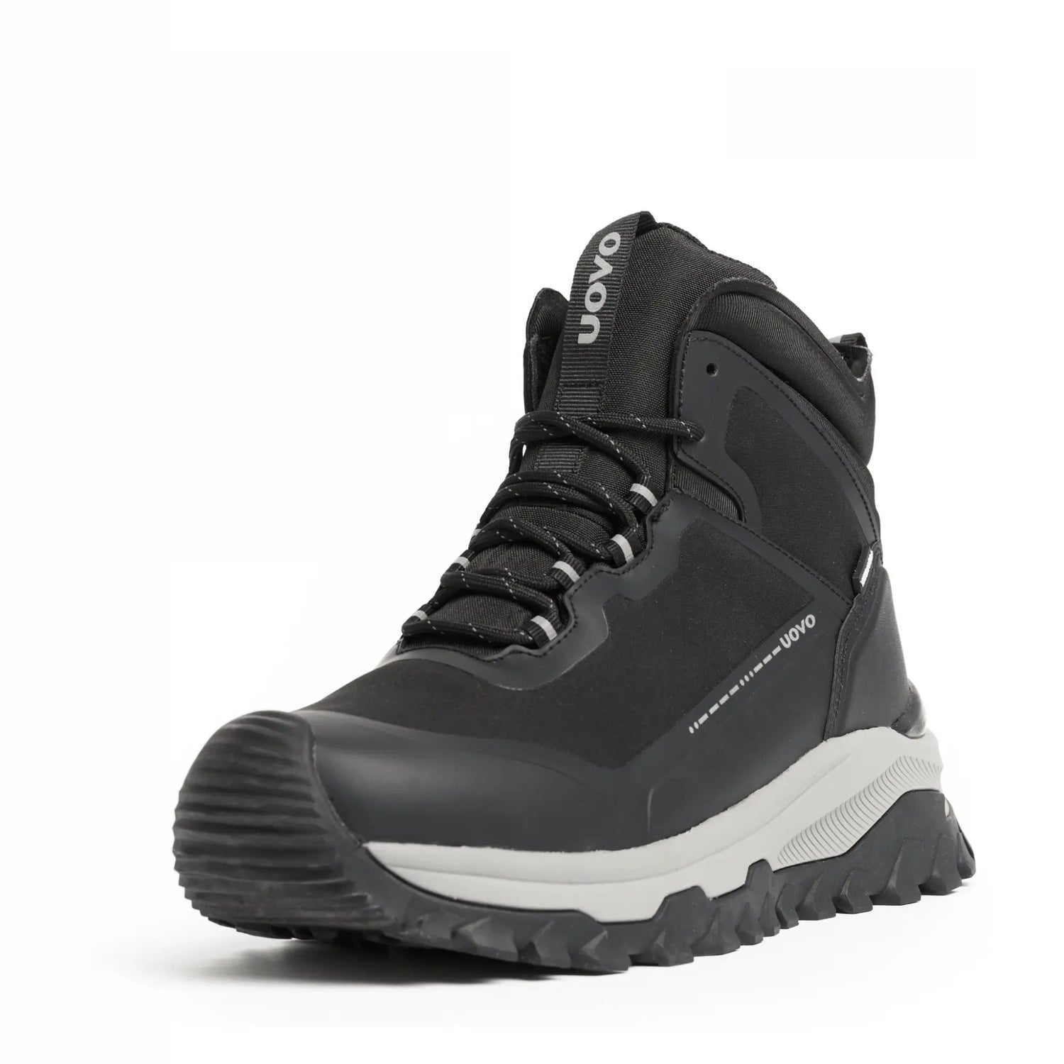 UOVO City Boot Midnight Black, 45 degree view