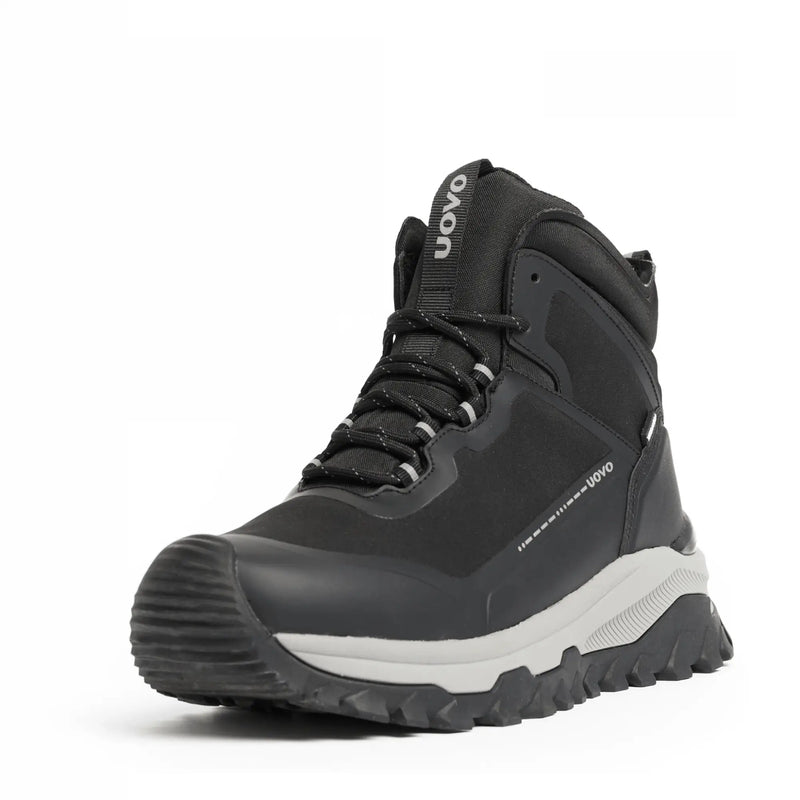 UOVO City Boot Midnight Black, 45 degree view #color_Midnight-Black