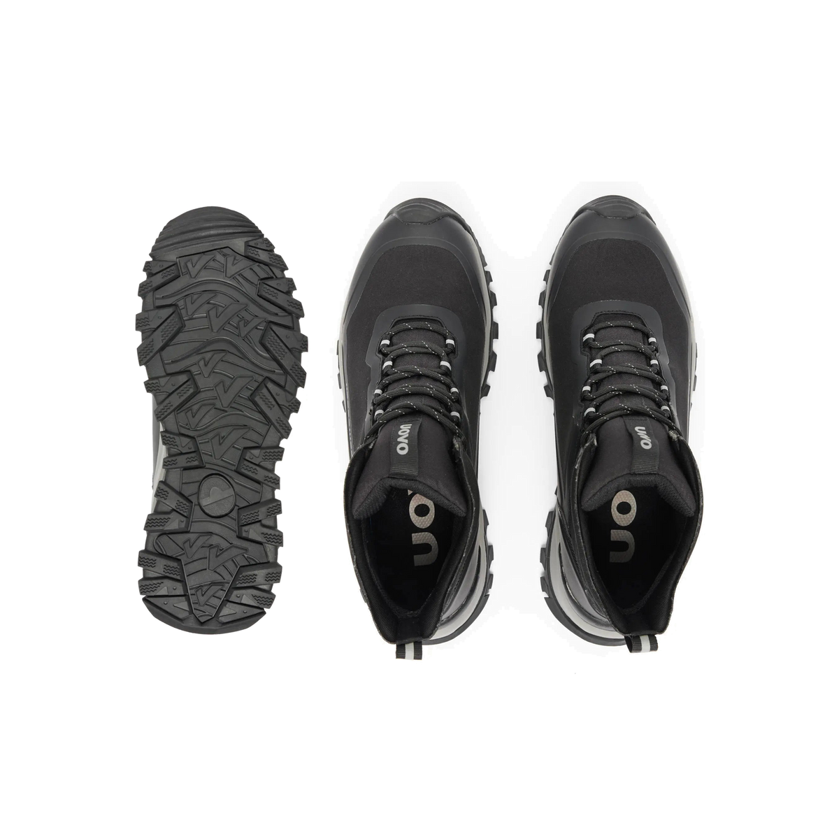 UOVO City Boot Midnight Black, pair top view