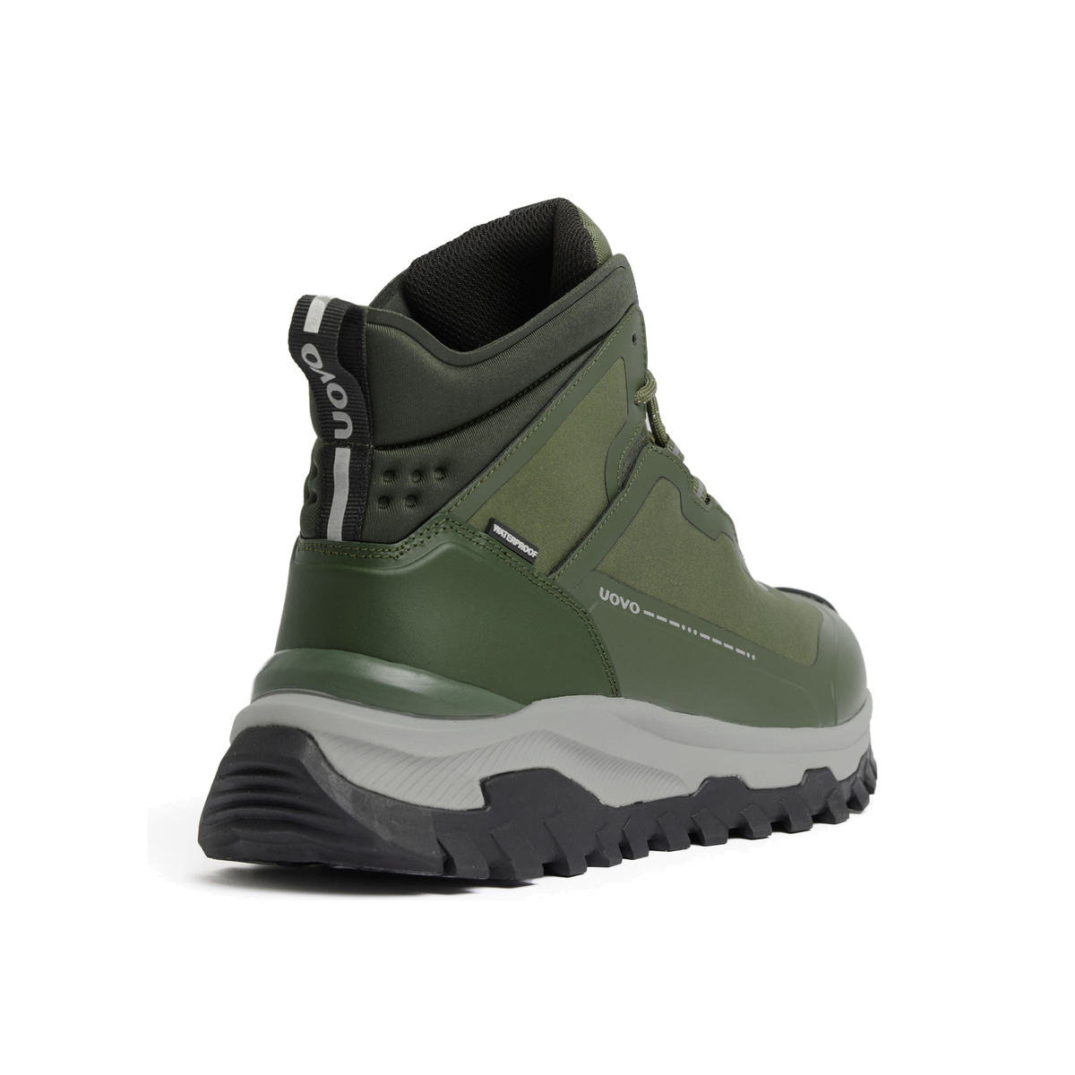 UOVO City Boot Moss Green, heel view