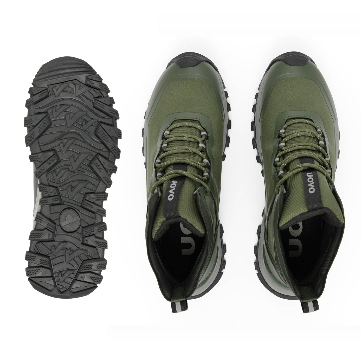 UOVO City Boot Moss Green, pair top view