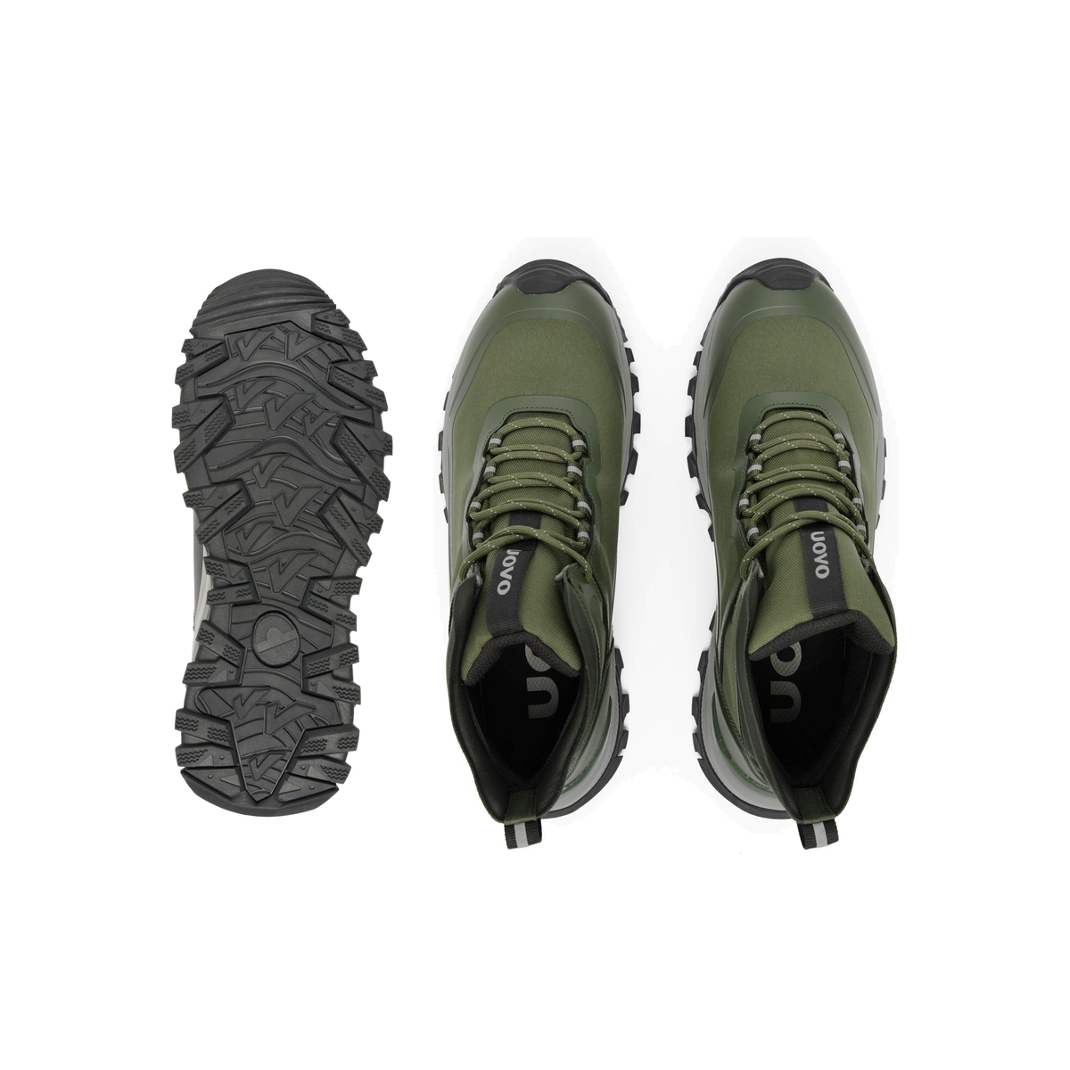 UOVO City Boot Moss Green, pair top view