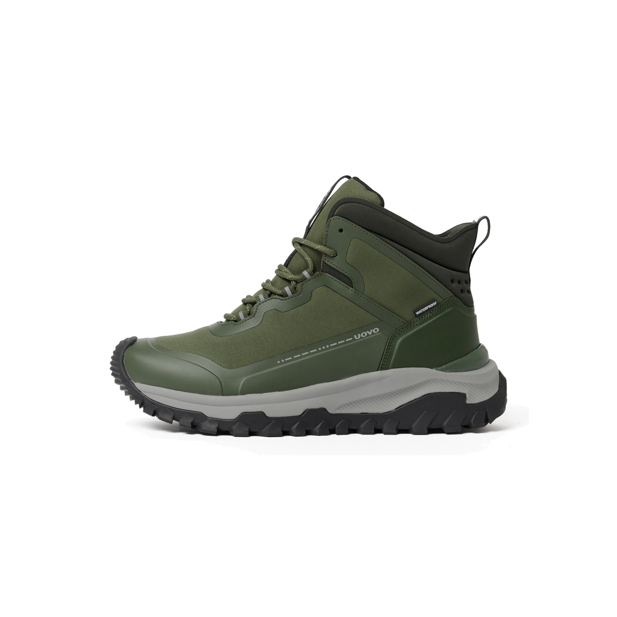 UOVO City Boot Moss Green, side view