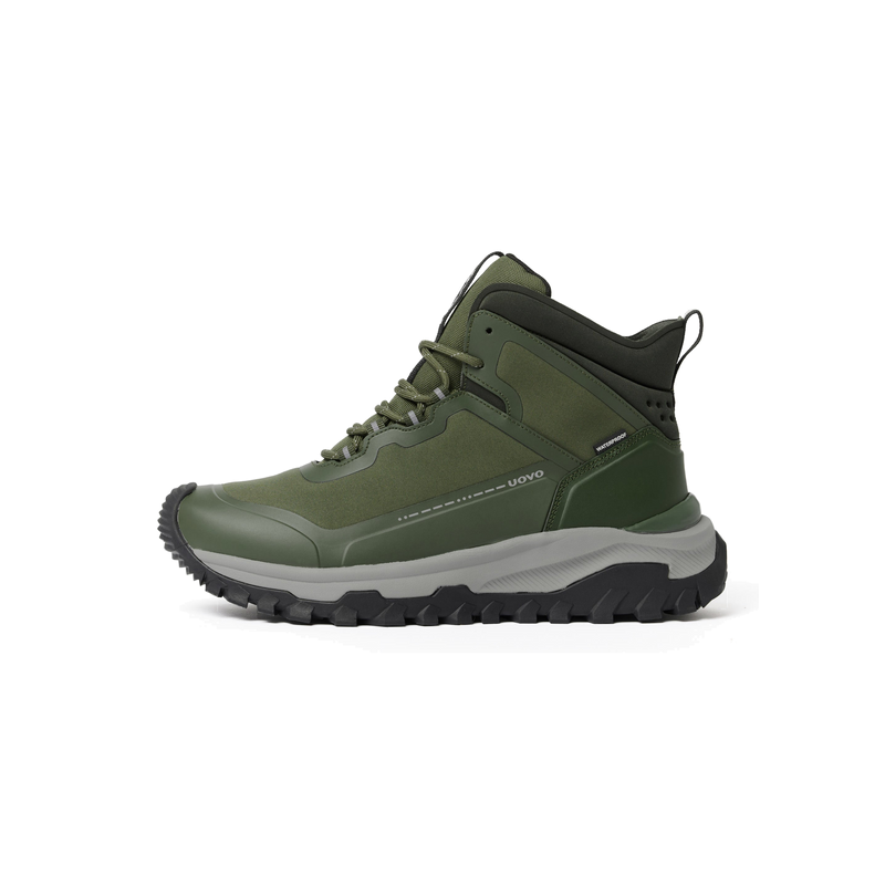 UOVO City Boot Moss Green, side view #color_Moss-Green