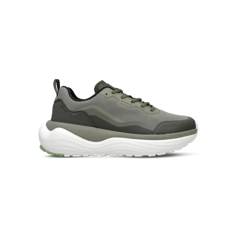 UOVO Flow Moss Green, side view #color_Moss-Green