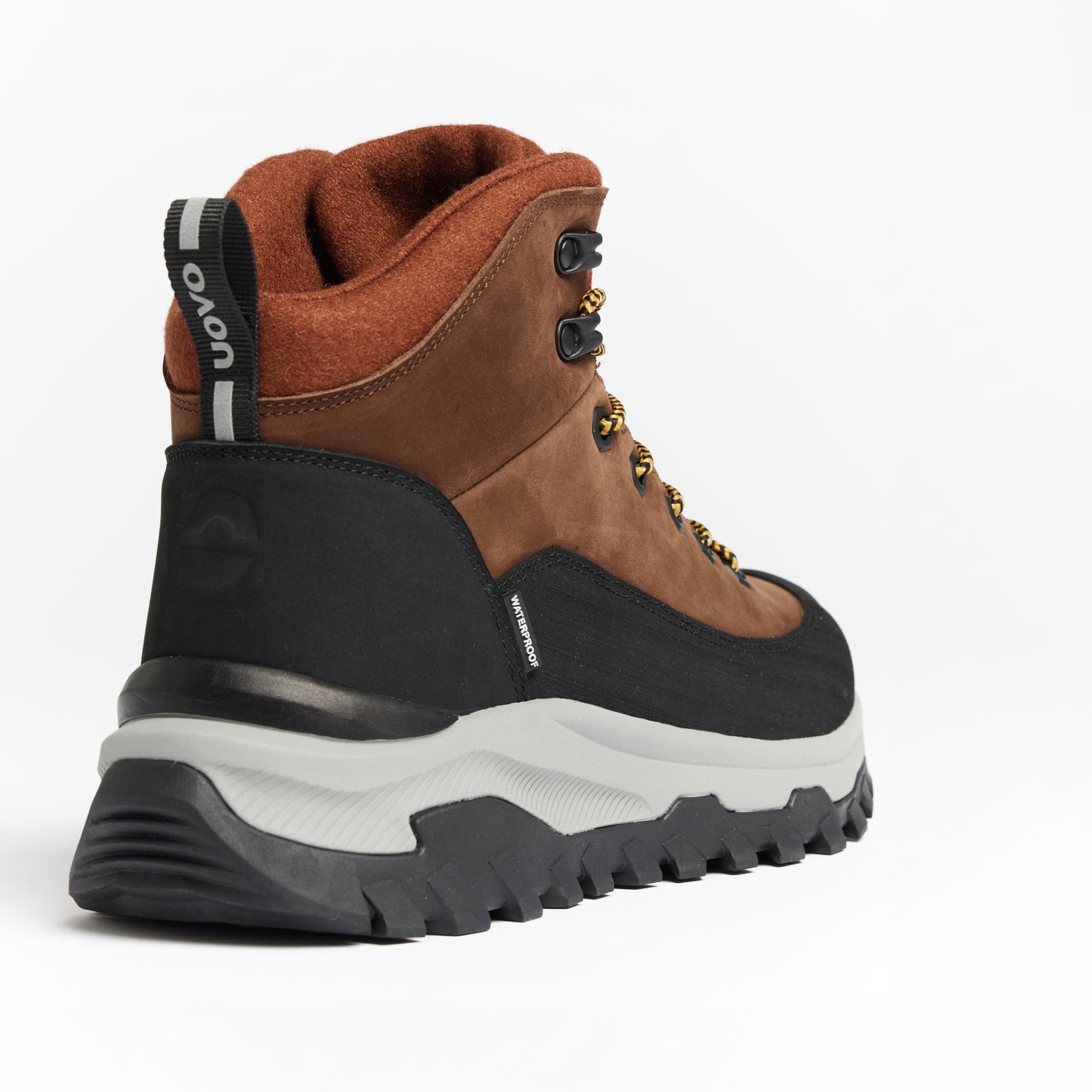 UOVO Winter Boot Dark Brown, heel view