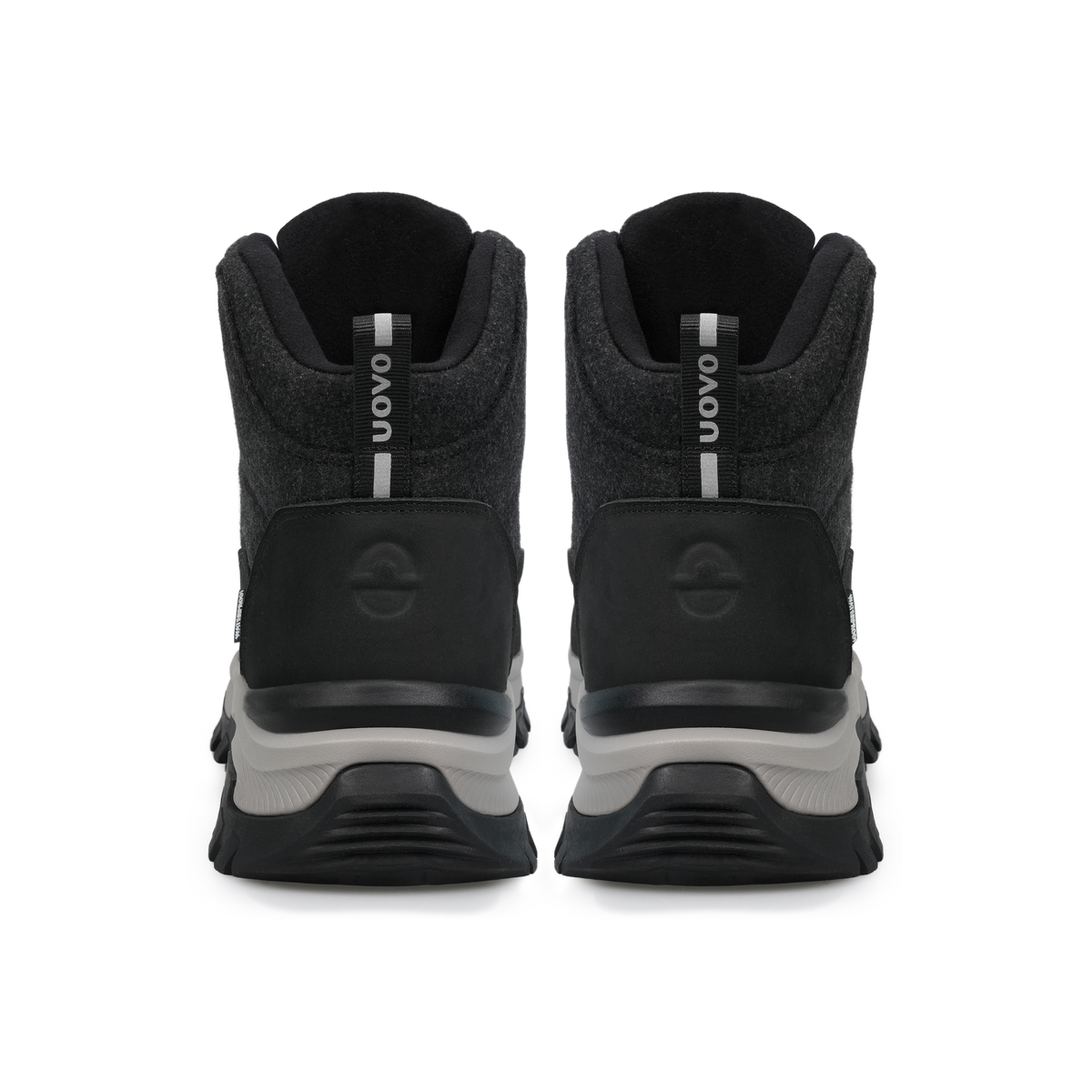 UOVO Monte Black Fleece, Pair Back View