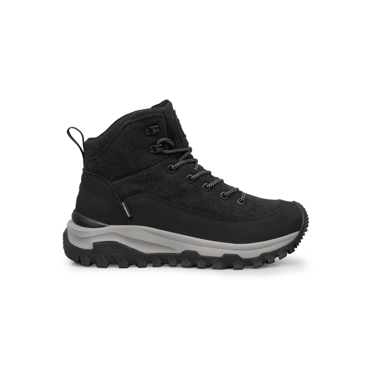 UOVO Monte Black Fleece, side view