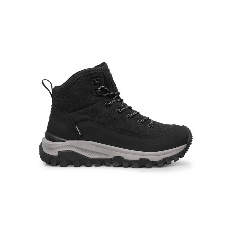 UOVO Monte Black Fleece, side view #color_Black-Fleece