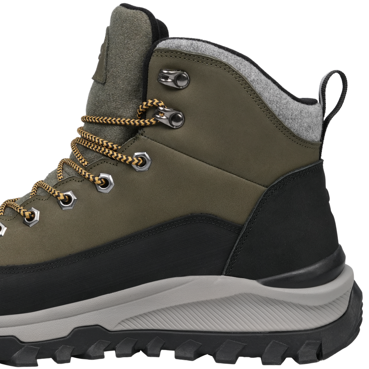 UOVO Monte Khaki, Feature Image 3 Heel Detail View