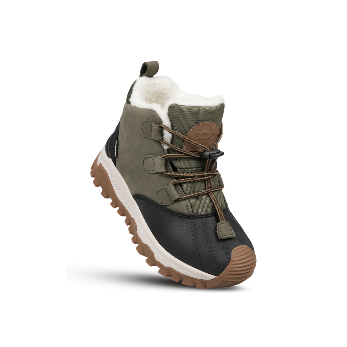 UOVO Monte Kids Khaki Green, 45 degree view