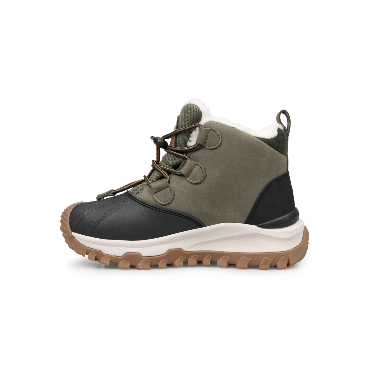 UOVO Monte Kids Khaki Green, side view alt