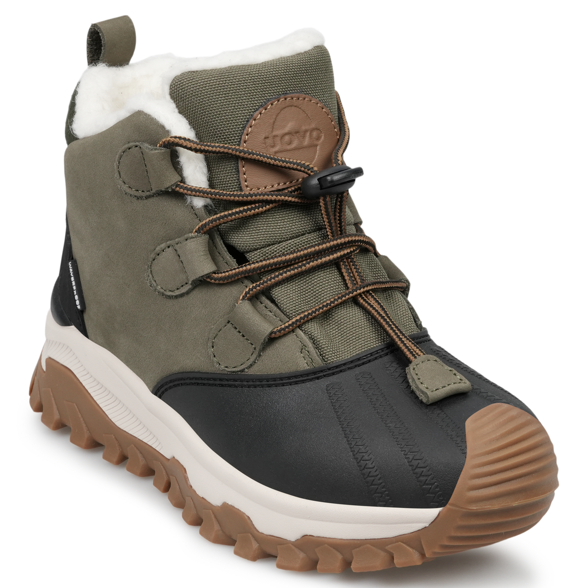UOVO Monte Kids Khaki Green, Feature Image 1 Perspective View