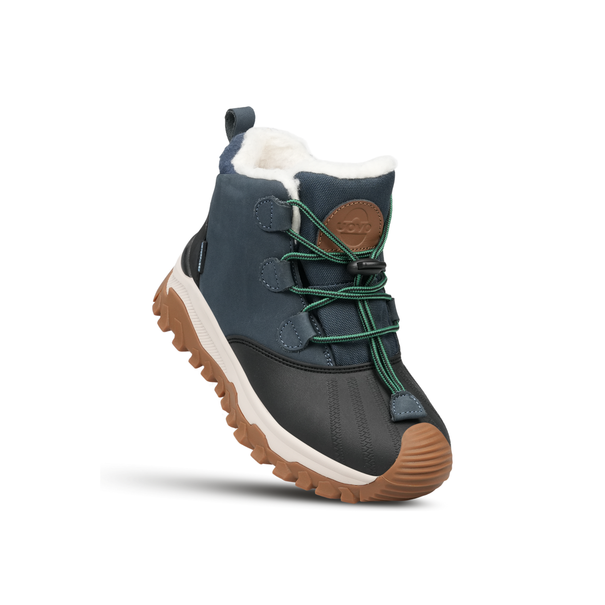 UOVO Monte Kids Navy, 45 degree view