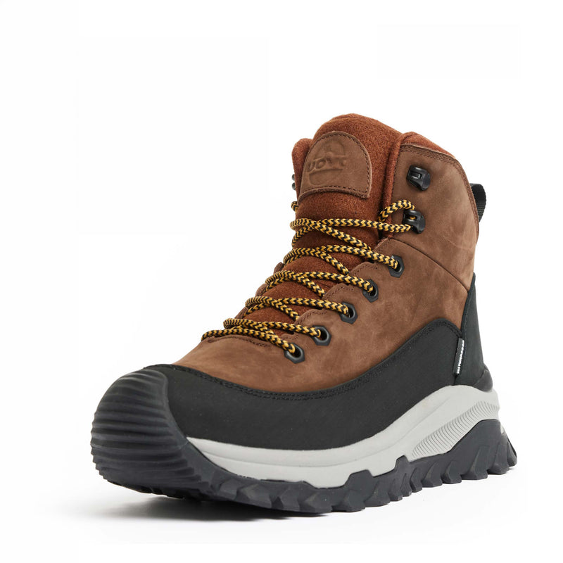 UOVO Winter Boot Dark Brown, 45 degree view #color_Dark-Brown
