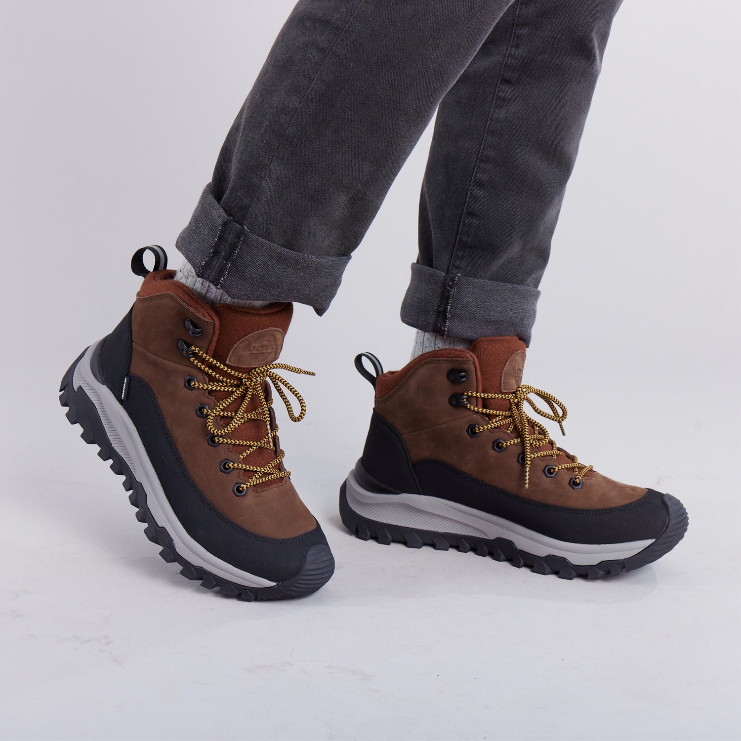 UOVO Winter Boot Dark Brown, lifestyle view