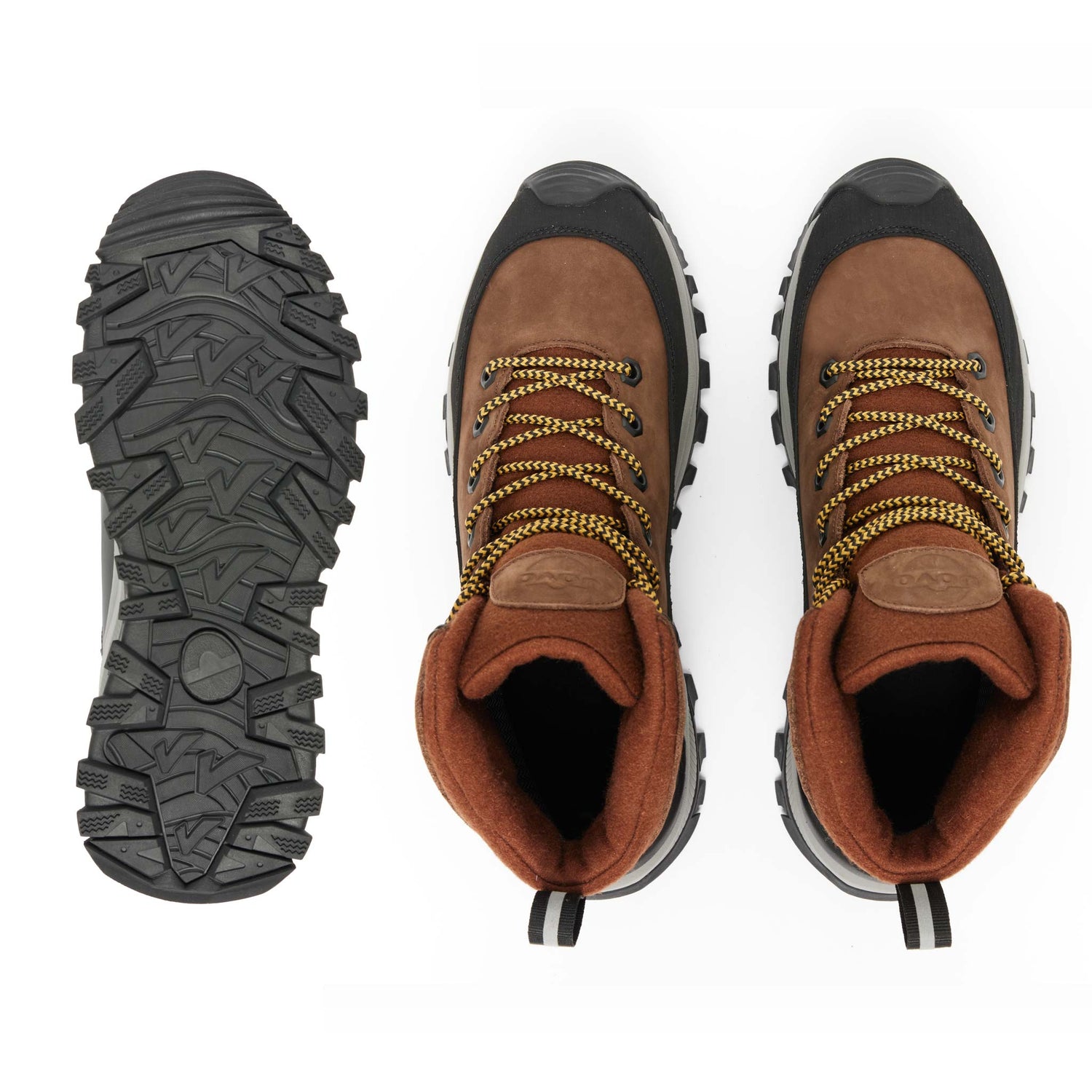 UOVO Winter Boot Dark Brown, pair top view