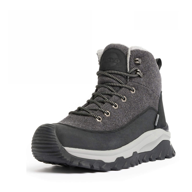 UOVO Winter Boot Gray Black, 45 degree view #color_Gray-Black