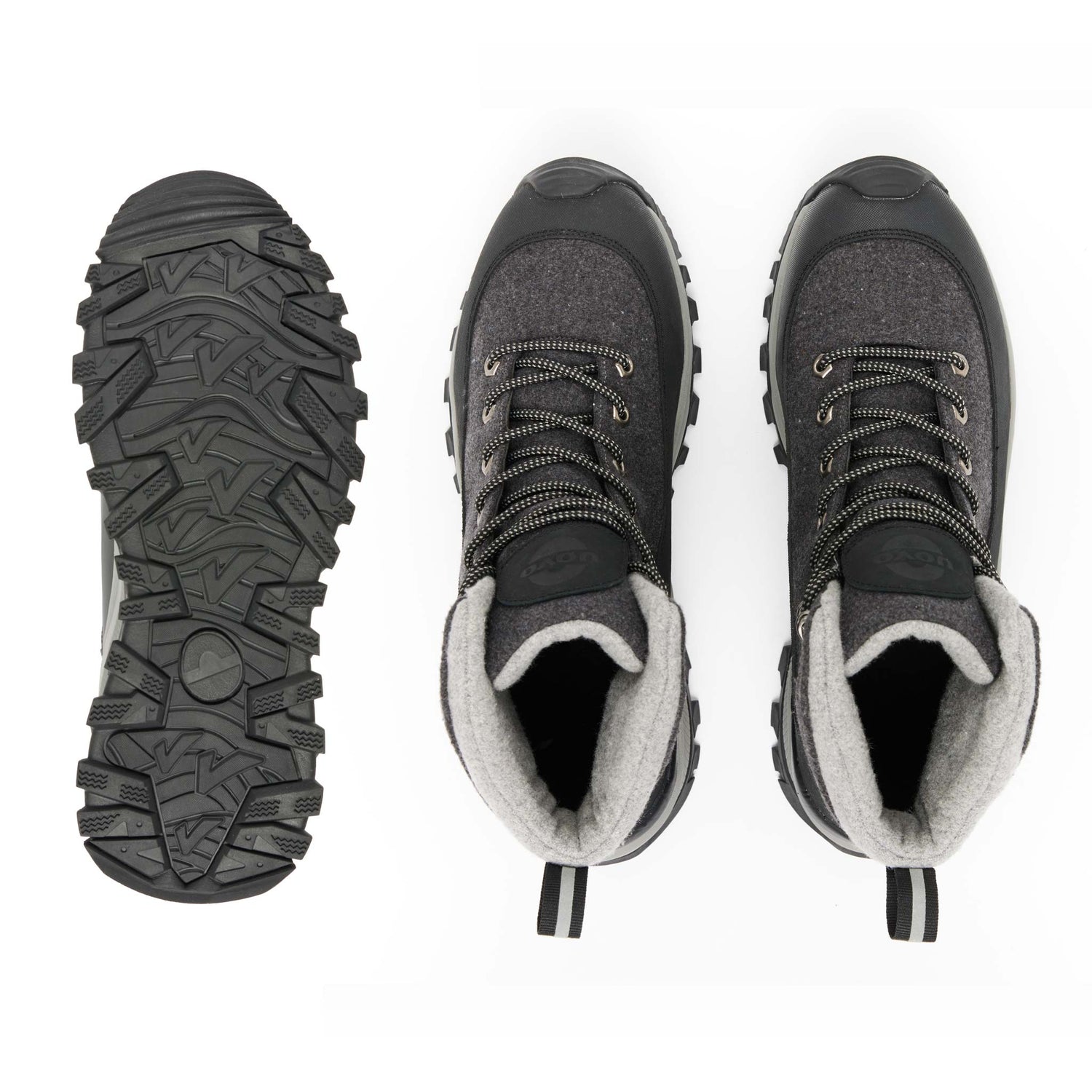 UOVO Winter Boot Gray Black, pair top view