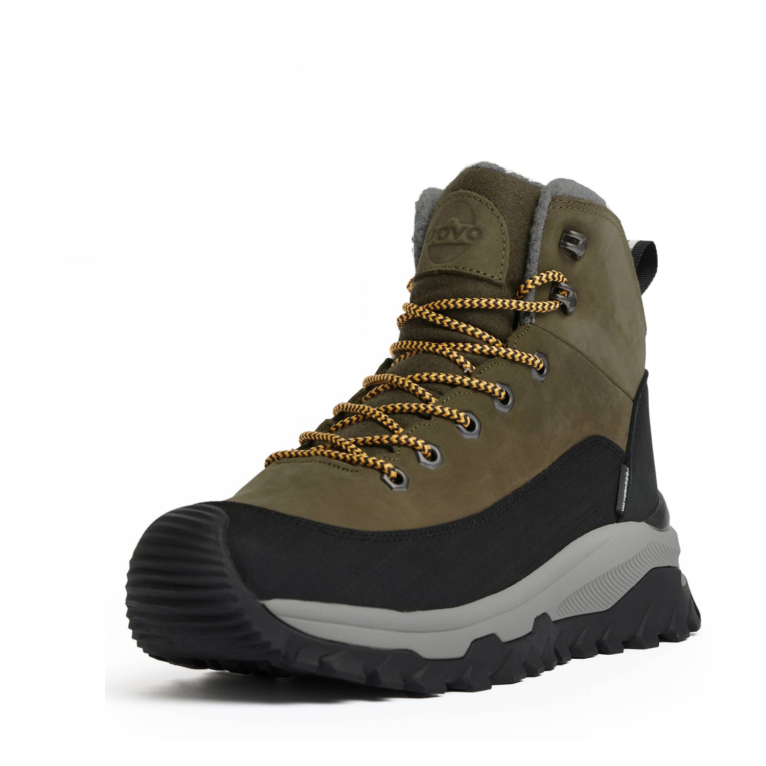 UOVO Winter Boot Moss Green, 45 degree view