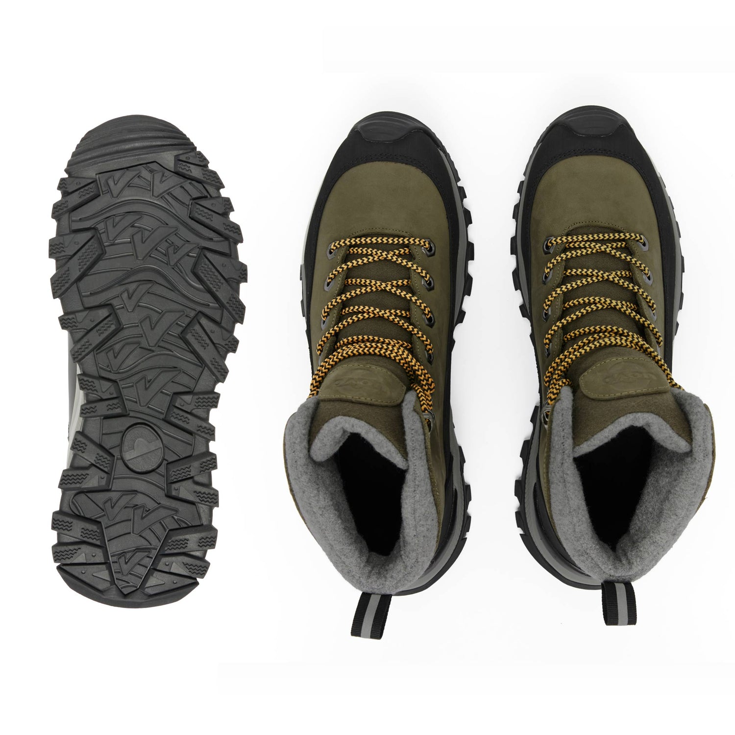 UOVO Winter Boot Moss Green, pair top view